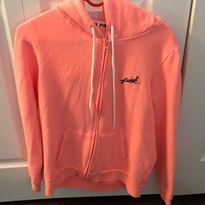 vs pink zip up